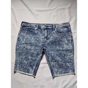 True Religion Ricky Jean Shorts Men’s Size 44 Relaxed Straight Acid Wash Denim